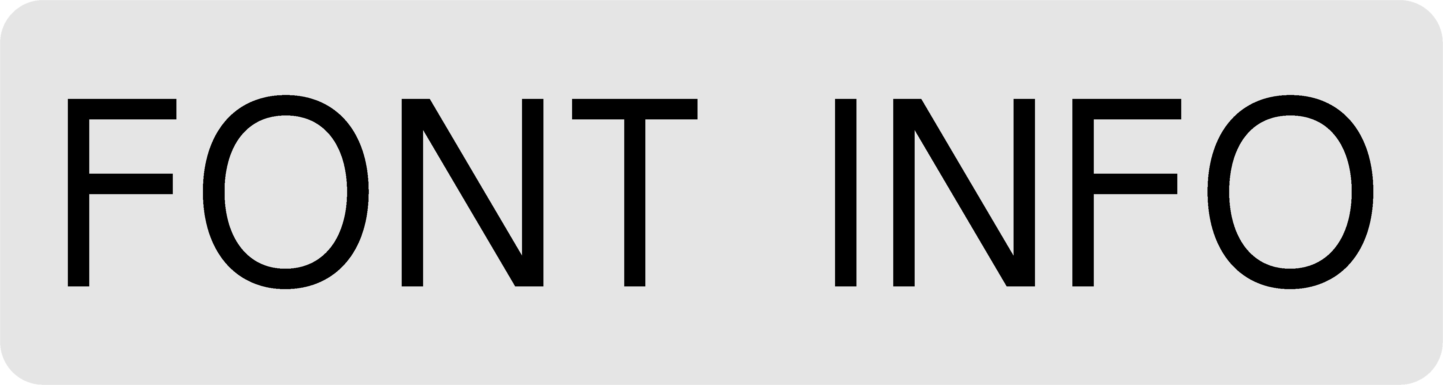 Font Info
